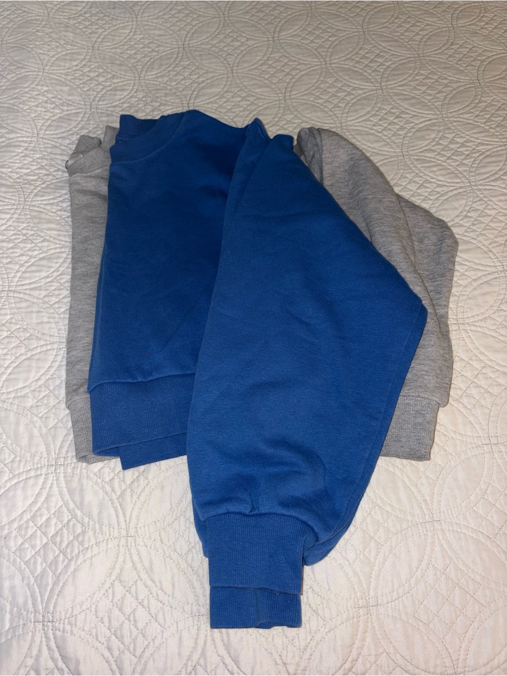 H&M Blue and Gray Women's Sweatshirt Set